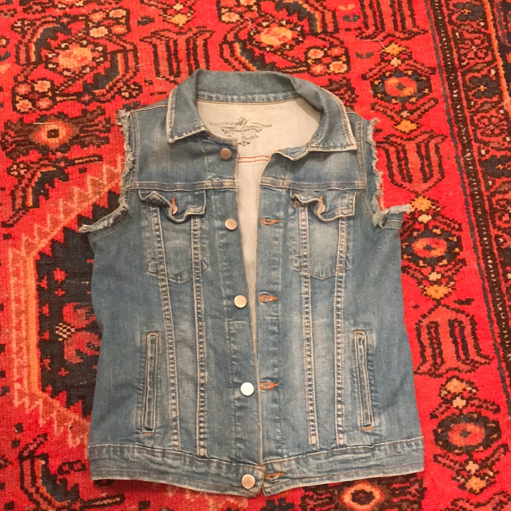 Free People Denim Vest